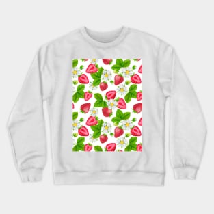 Red Strawberries Crewneck Sweatshirt